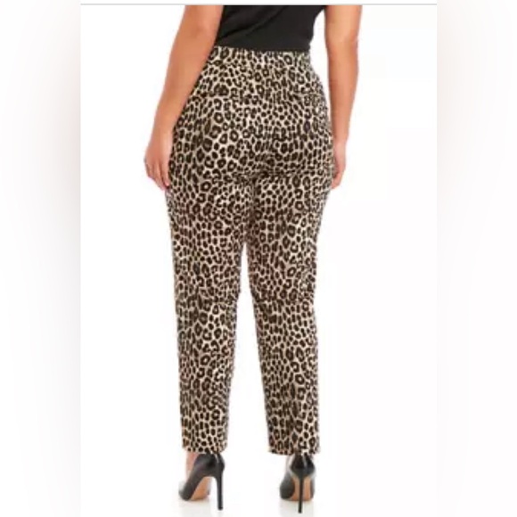 Michael Kors Plus Size Cheetah Trousers - Picture 2 of 2